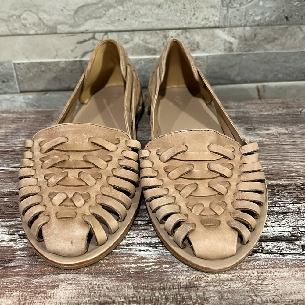 Nisolo Women's Huarache Sandal COLOR: ALMOND